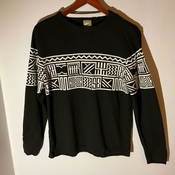 Men’s DeFacto Carpe Diem Crewneck Sweater, Medium. Blacl - Picture 6 of 16